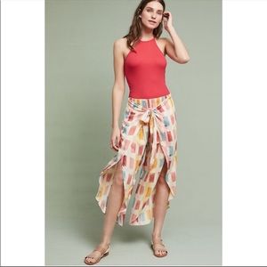 Anthropologie Lilka Watercolor Sarong Pants
